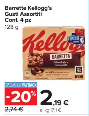 Barrette Kellogg’s Gusti Assortiti