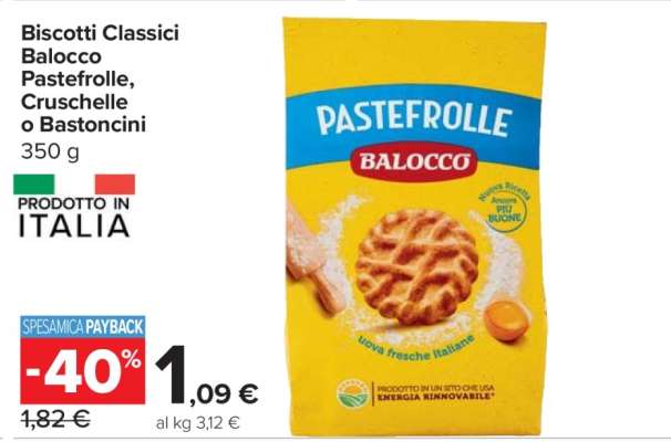 Biscotti Classici Balocco Pastefrolle, Cruschelle o Bastoncini