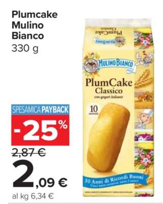 Plumcake Mulino Bianco
