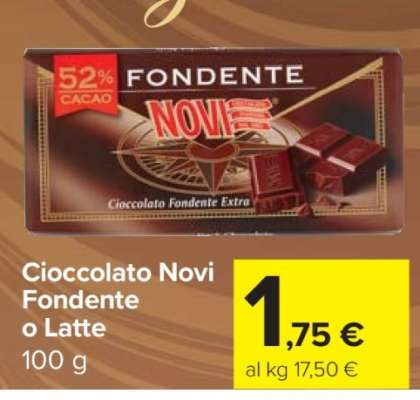 Cioccolato Novi Fondente o Latte