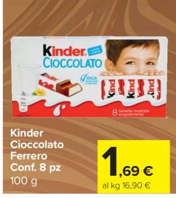 Kinder Cioccolato Ferrero Conf. 8 pz