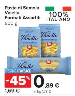 Pasta di Semola Voiello Formati Assortiti