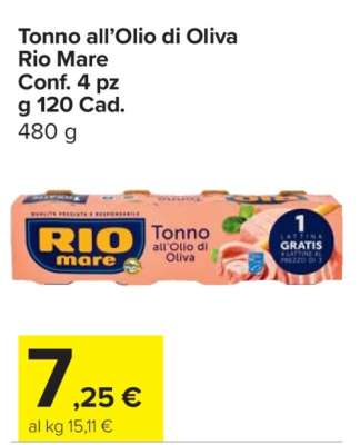 Tonno all’Olio di Oliva Rio Mare