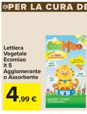 Lettiera Vegetale Ecomiao lt 5