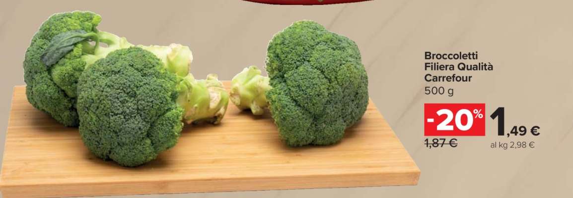 Broccoletti Filiera Qualità Carrefour