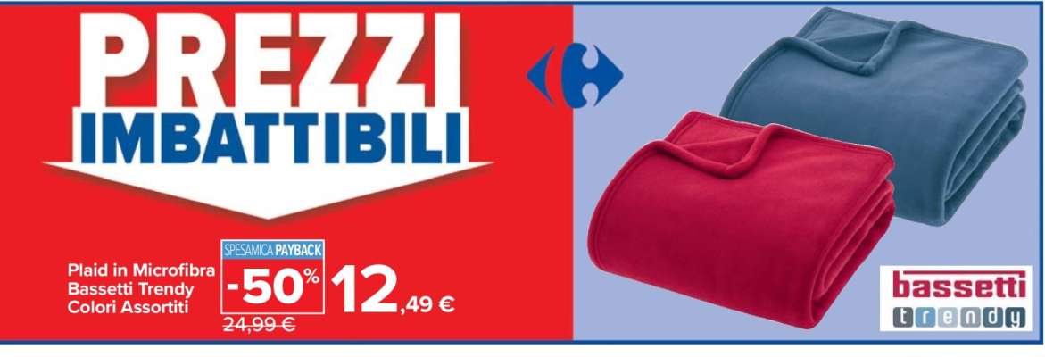 Plaid in Microfibra Bassetti Trendy