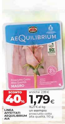 Linea Affettati Aequilibrium AIA