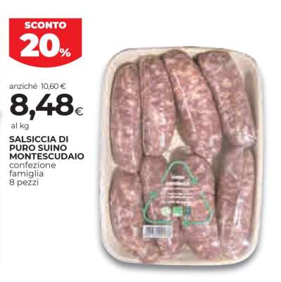 Salsiccia di Puro Suino Montescudaio