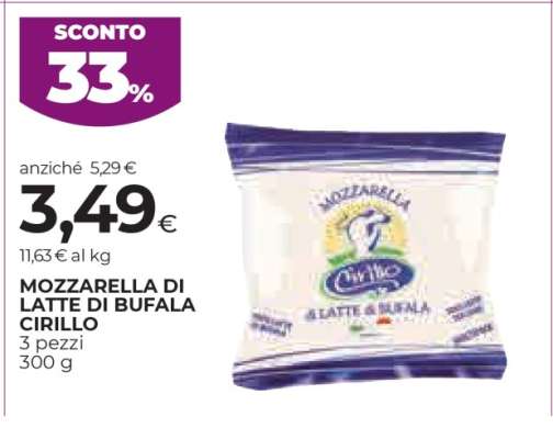 MOZZARELLA DI LATTE DI BUFALA CIRILLO