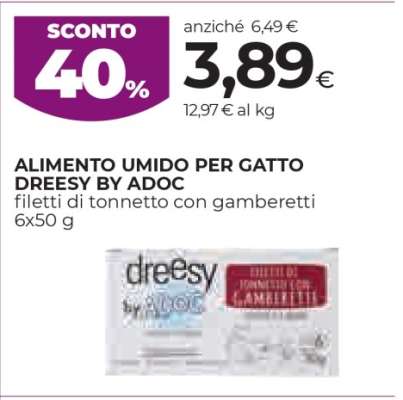 ALIMENTO UMIDO PER GATTO DREESY BY ADOC