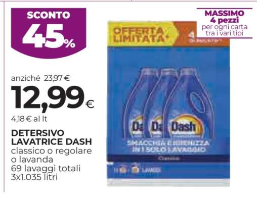 DETERSIVO LAVATRICE DASH