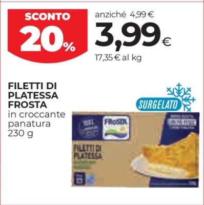 Filetti di Platessa Frosta