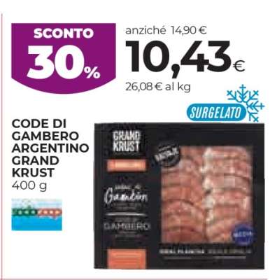 Code di Gambero Argentino Grand Krust