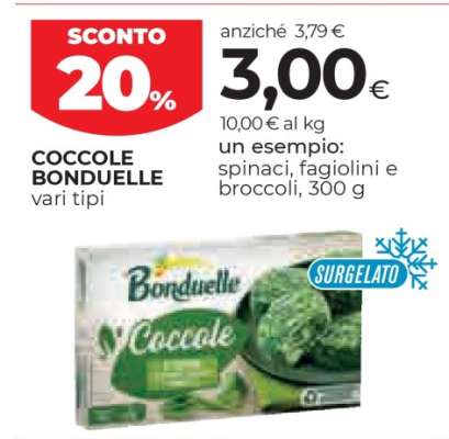 COCCOLE BONDUELLE vari tipi