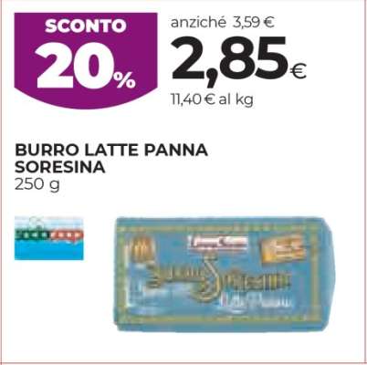 BURRO LATTE PANNA SORESINA