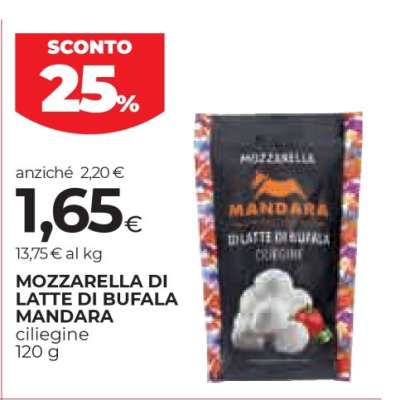 Mozzarella di latte di bufala MANDARA