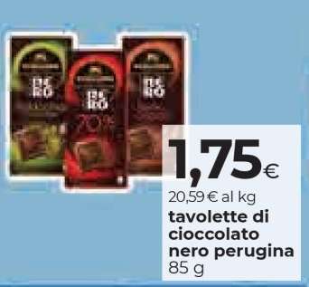 TAVOLETTE DI CIOCCOLATO NERO PERUGINA