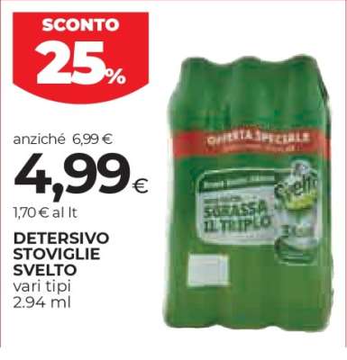 Detersivo Stoviglie Svelto