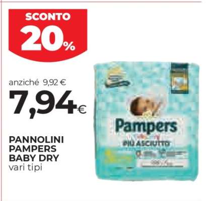 Pannolini Pampers Baby Dry