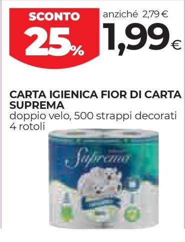 CARTA IGIENICA FIOR DI CARTA SUPREMA