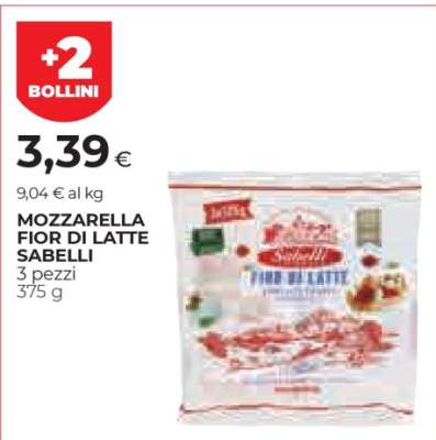 MOZZARELLA FIOR DI LATTE SABELLI