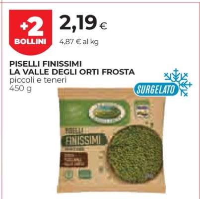 Piselli Finissimi La Valle degli Orti Frosta