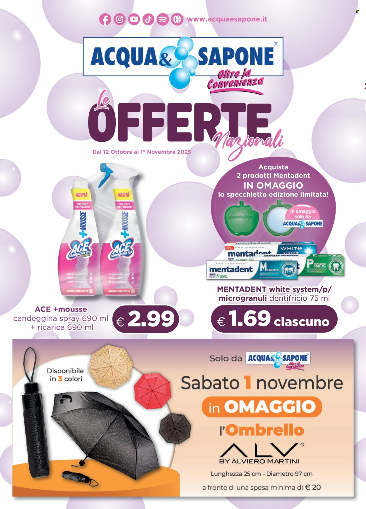 Volantino Acqua & Sapone - 12/10/2025 - 1/11/2025. Pagina 1