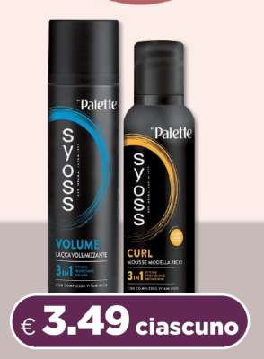 Palette Syoss Volume e Curl
