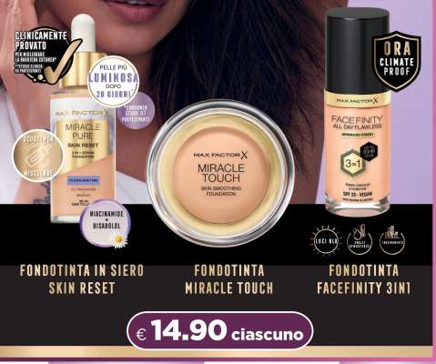 Max Factor Fondotinta in Siero Skin Reset