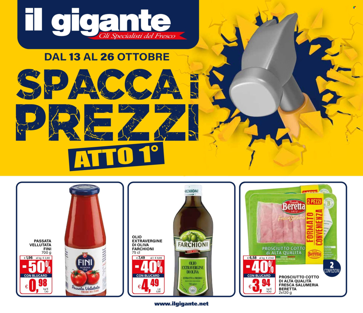 Volantino Il Gigante - 13/10/2025 - 26/10/2025. Pagina 1