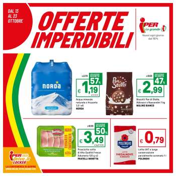 Volantino Iper, La grande i - 13/10/2025 - 26/10/2025.