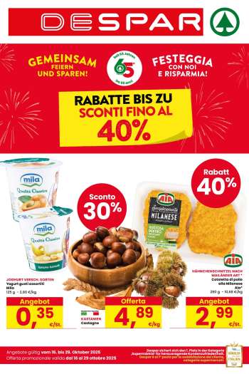 Volantino Despar - 16/10/2025 - 29/10/2025.