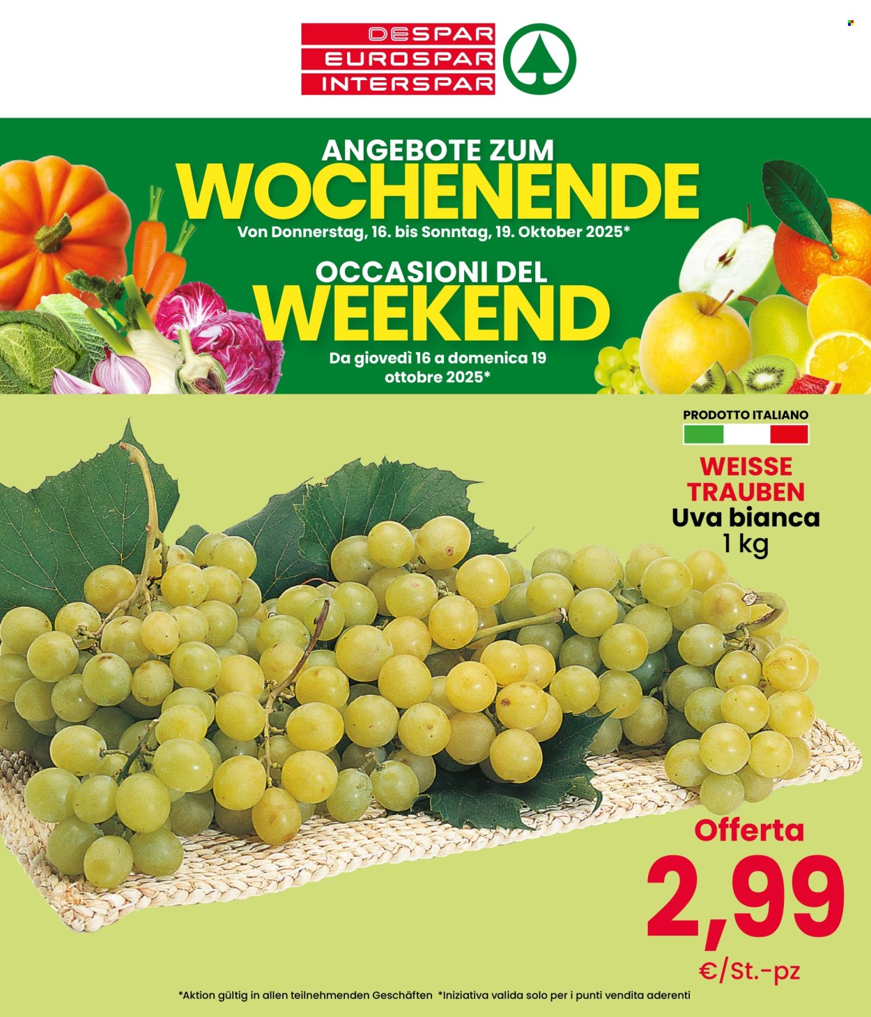 Volantino Despar - 16/10/2025 - 19/10/2025. Pagina 1