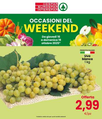 Volantino Eurospar - 16/10/2025 - 19/10/2025.