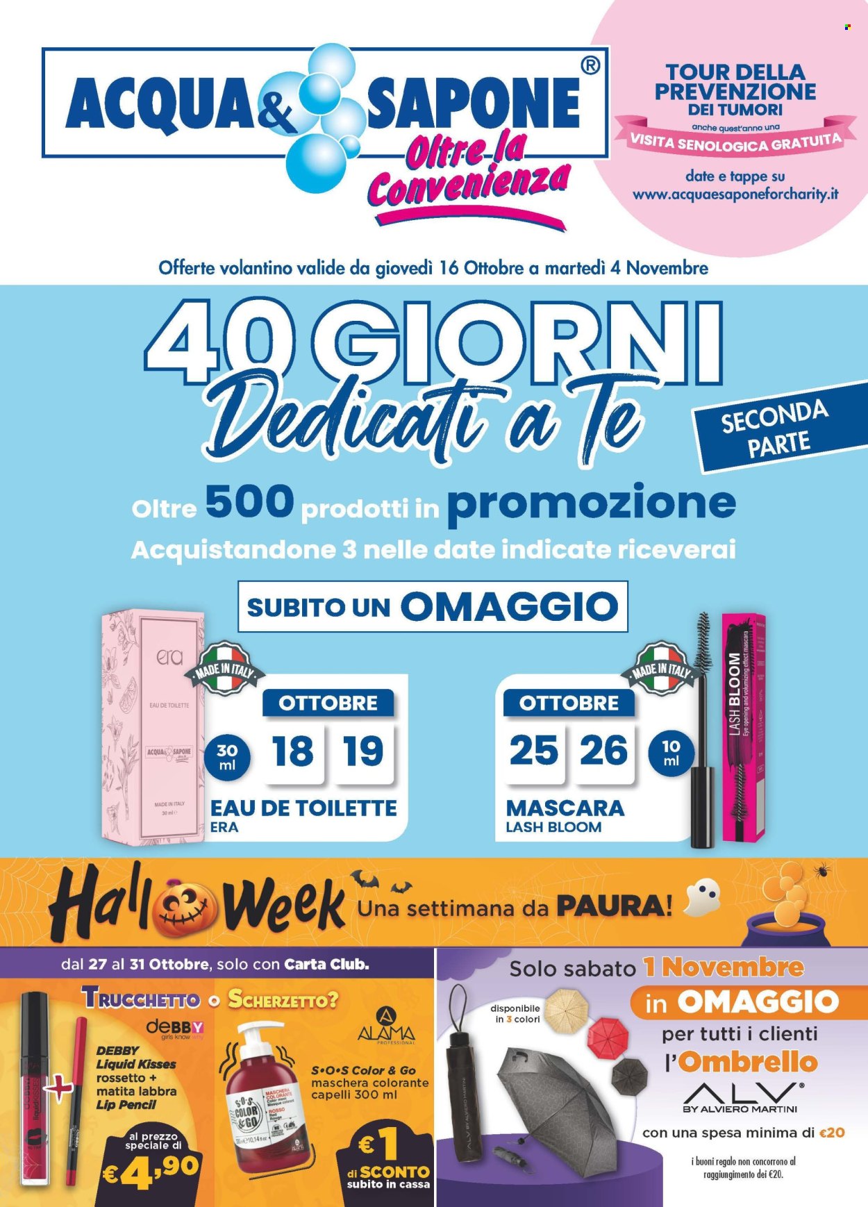 Volantino Acqua & Sapone - 16/10/2025 - 4/11/2025. Pagina 1