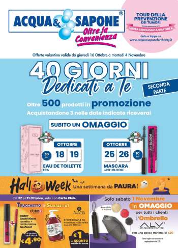 Volantino Acqua & Sapone - 16/10/2025 - 4/11/2025.