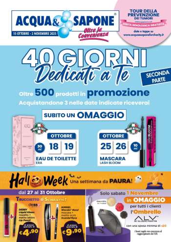 Volantino Acqua & Sapone - 15/10/2025 - 2/11/2025.