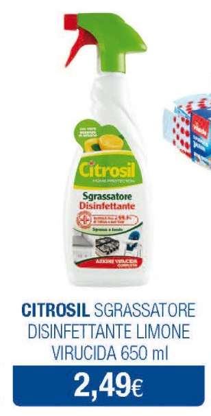 CITROSIL SGRASSATORE DISINFETTANTE LIMONE VIRUCIDA 650 ml