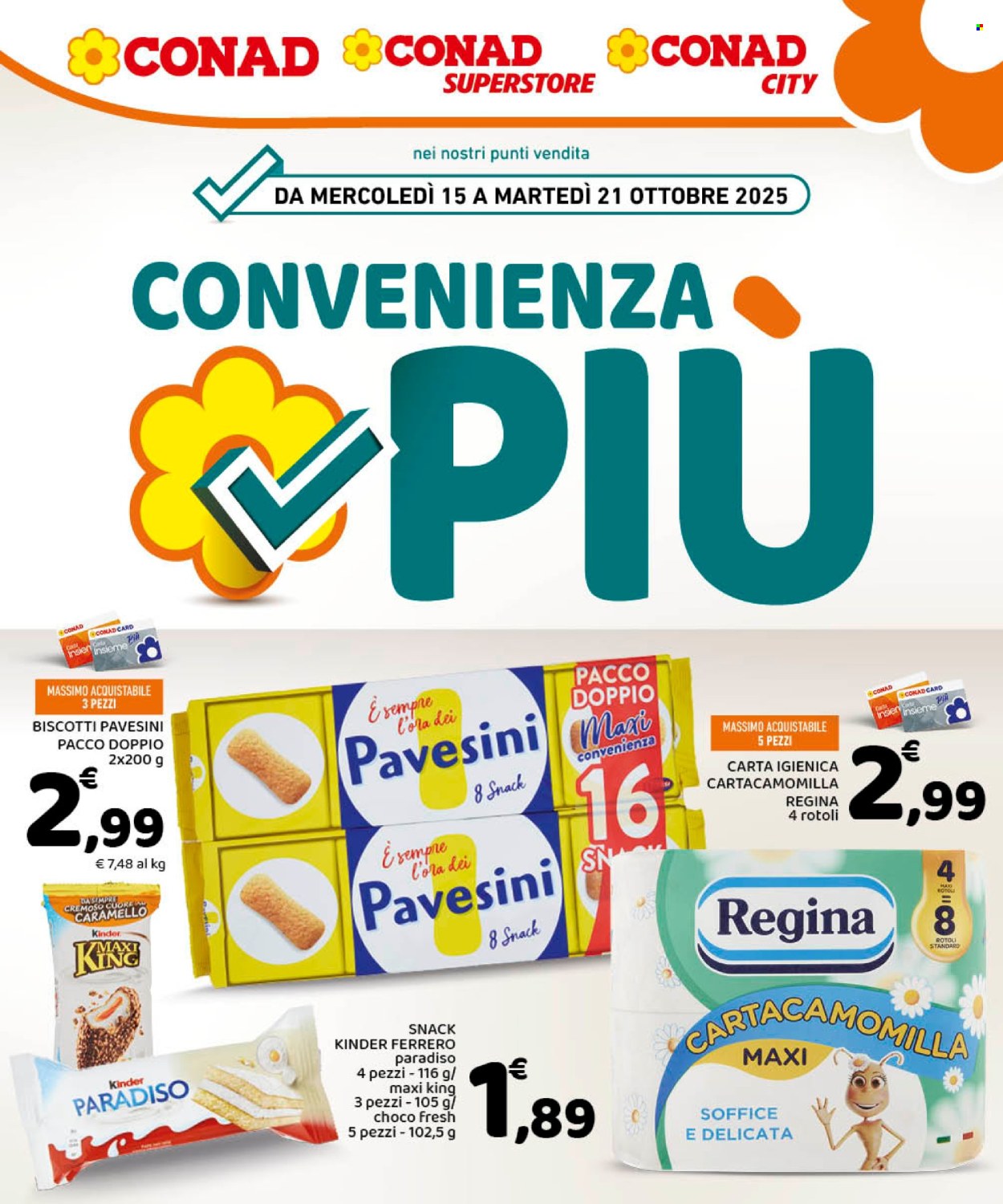 Volantino Conad - 15/10/2025 - 21/10/2025. Pagina 1