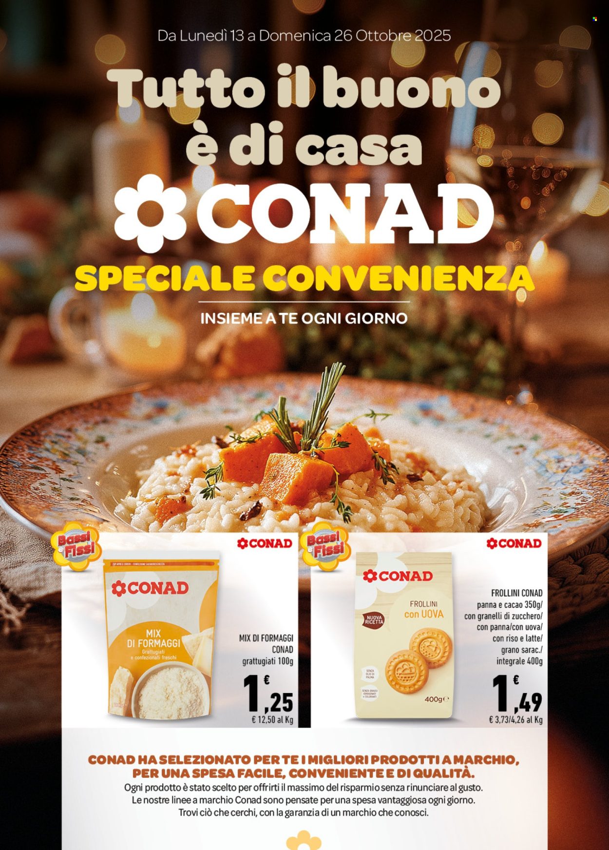 Volantino Conad - 13/10/2025 - 26/10/2025. Pagina 1