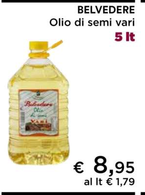 BELVEDERE Olio di semi vari