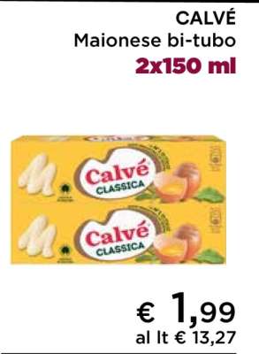CALVÉ Maionese bi-tubo