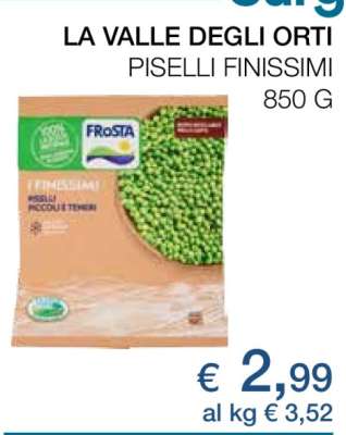 LA VALLE DEGLI ORTI PISELLI FINISSIMI