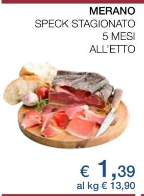 MERANO SPECK STAGIONATO 5 MESI