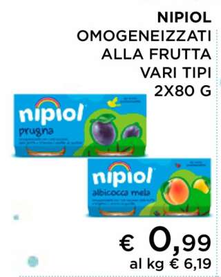 Nipiol Omogeneizzati alla Frutta