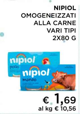 Nipiol Omogeneizzati alla Carne