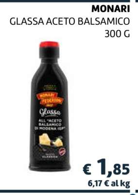 MONARI GLASSA ACETO BALSAMICO 300 G