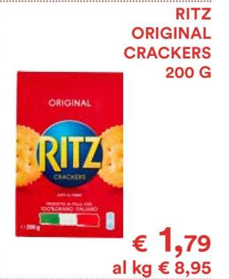 RITZ ORIGINAL CRACKERS 200 G