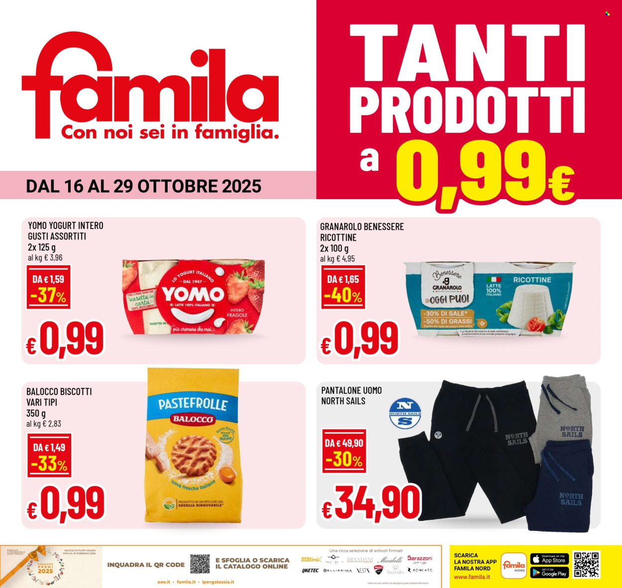 Volantino Famila - 16/10/2025 - 29/10/2025. Pagina 1