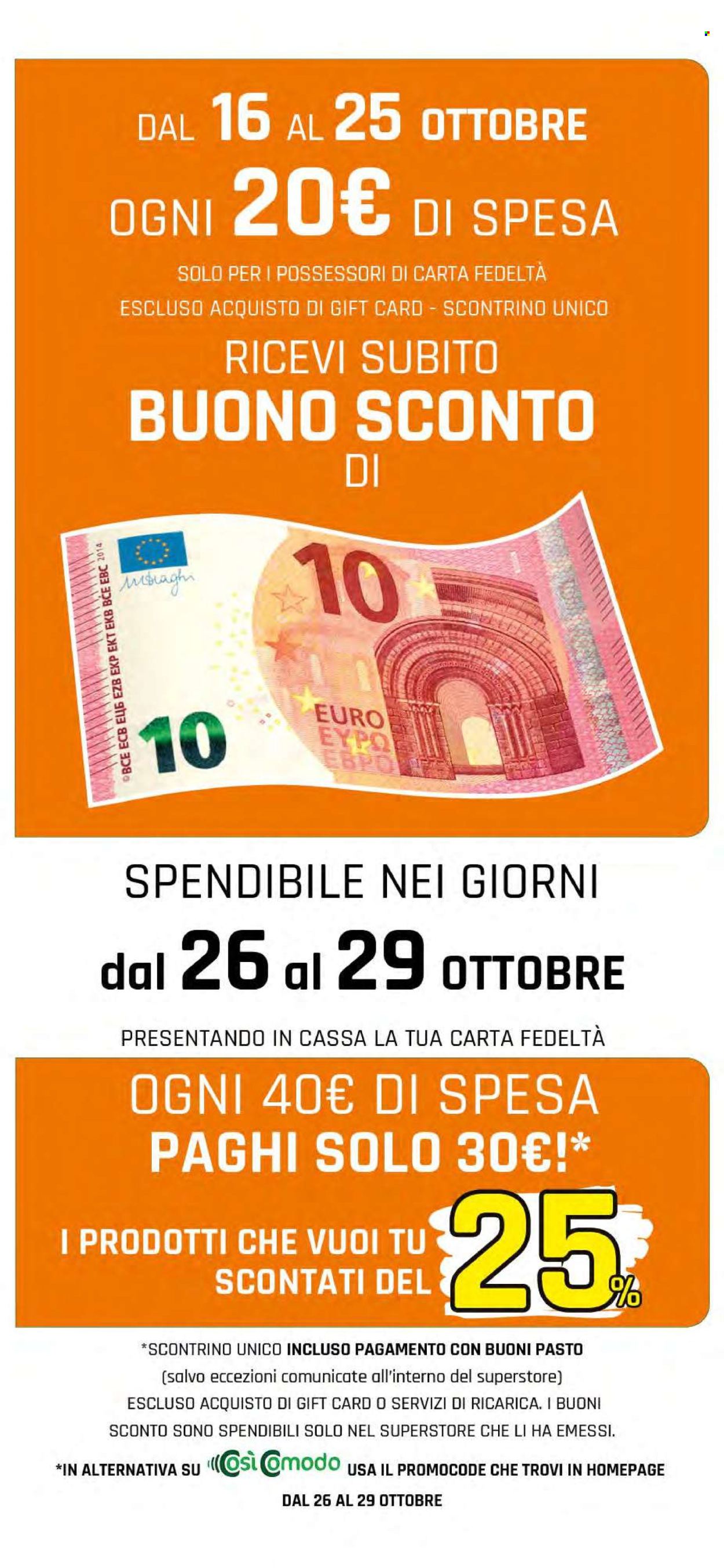 Volantino Famila - 16/10/2025 - 25/10/2025. Pagina 2